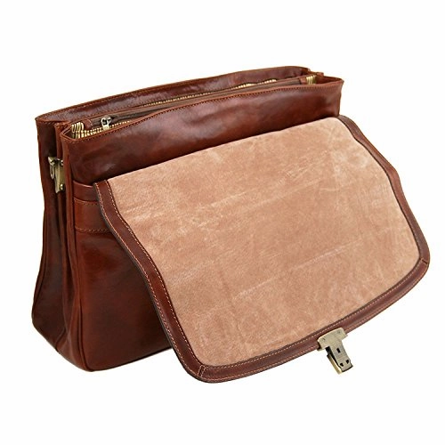 Tuscany Leather Alessandria - Leather Multi Compartment Tl Smart Laptop Briefcase - Tl141448