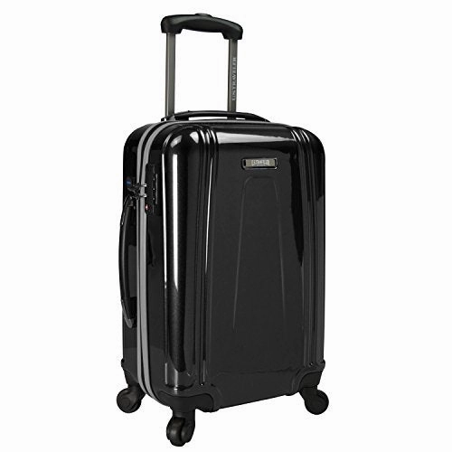U.S. Traveler 22 Inch Usb Port Ez-Charge Carry-On Spinner, Black