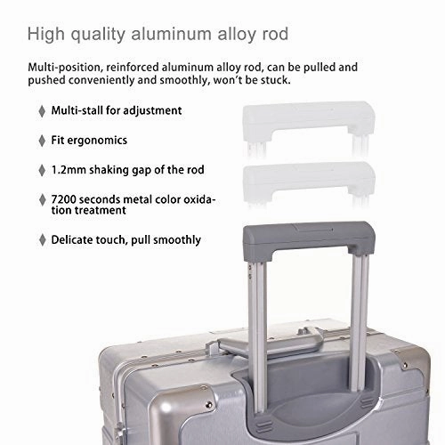 Unitravel Hardside Luggage Spinner Lightweight Rolling Suitcase Tsa Carry On