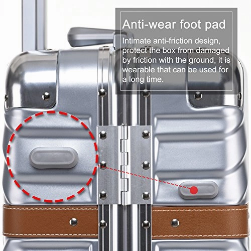Unitravel Vintage Suitcase Hardshell Rolling Luggage Spinner Trolley Case With TSA Lock