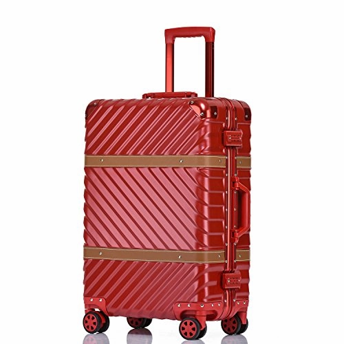Unitravel Vintage Suitcase Hardshell Rolling Luggage Spinner Trolley Case With TSA Lock