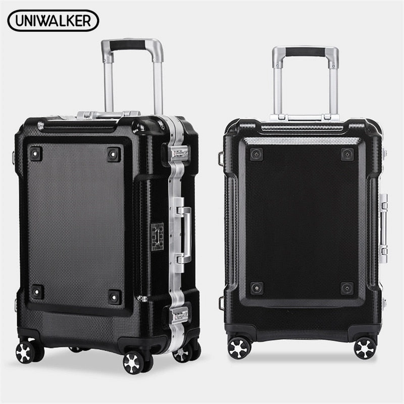 Uniwalker 20 24 29 Inch Abs Pc Rolling Luggage Aluminium Frame Trolley Travel Carry On Suitcases