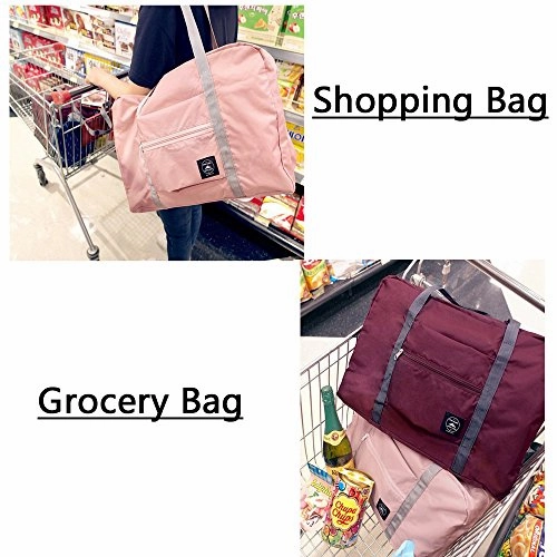 Unova Folding Travel Duffel Bag Packable Light Nylon Water Resistant Tote Weekend Getaway Overnight