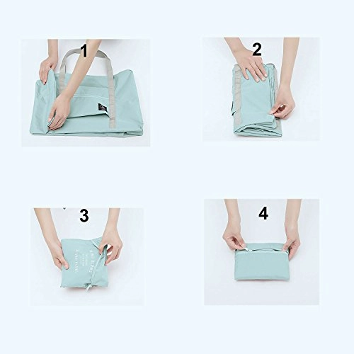Unova Folding Travel Duffel Bag Packable Light Nylon Water Resistant Tote Weekend Getaway Overnight