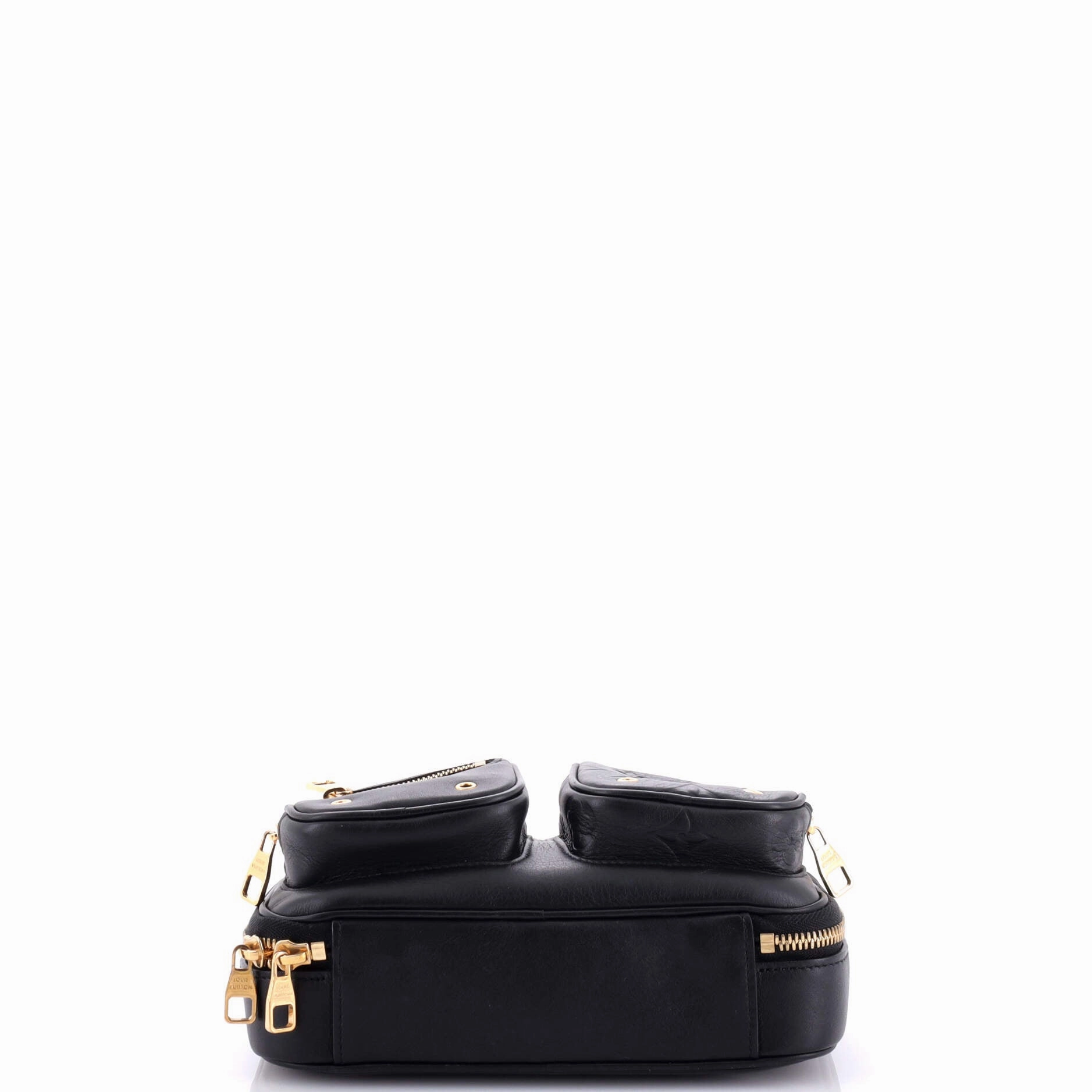 Utility Crossbody Bag Calfskin with Embossed Monogram Detail