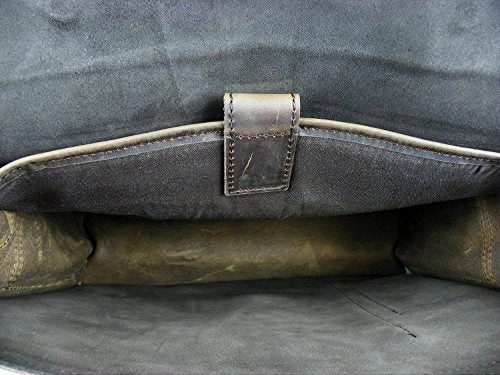 Vagabond Traveler 17" Macbook Pro Bag - 18" Full Leather Briefcase Backpack - Lb06.Db