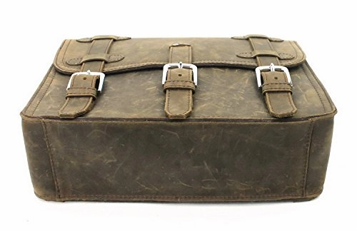 Vagabond Traveler 17" Macbook Pro Bag - 18" Full Leather Briefcase Backpack - Lb06.Db