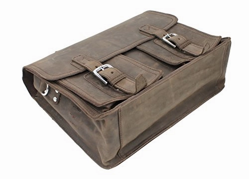 Vagabond Traveler 20" Super Extra Large Pro Leather Briefcase Laptop Bag. Heavy 7Lb Lb08.Db