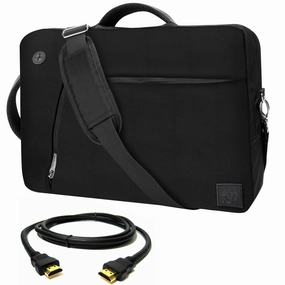 VanGoddy Black Slate 3-in-1 Hybrid Laptop Bag for Lenovo ThinkPad/Miix/Yoga/Ideapad/Flex/ChromeBook / 11"-13inch   12FT HDMI Cable