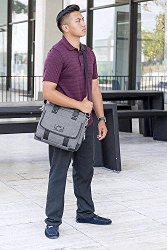 Vangoddy Laptop Shoulder Bag Crossbody Bag Briefcase Messenger Sleeve Pouch 11"-12.5" for HP EliteBook/Chromebook 11 / Stream 11 / ProBook x360 / Pro Slate/LG Gram/Microsoft Surface (11"-12.5")