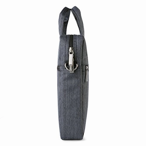 VanGoddy Wave Briefcase/Messenger Bag for Dell 14 to 15.6-inch Laptops (Black)