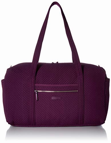 Vera Bradley Iconic Large Travel Duffel, Microfiber, Gloxinia Purple