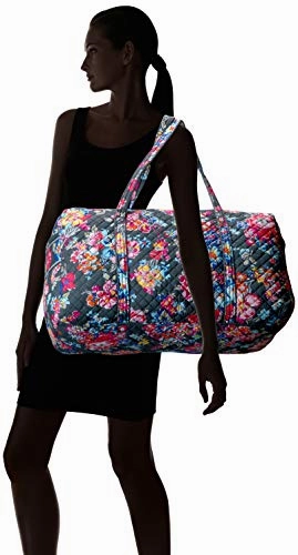 Vera Bradley Iconic Large Travel Duffel, Signature Cotton, Pretty Posies