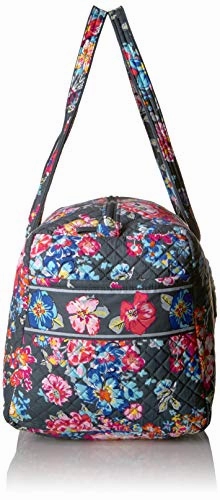 Vera Bradley Iconic Large Travel Duffel, Signature Cotton, Pretty Posies