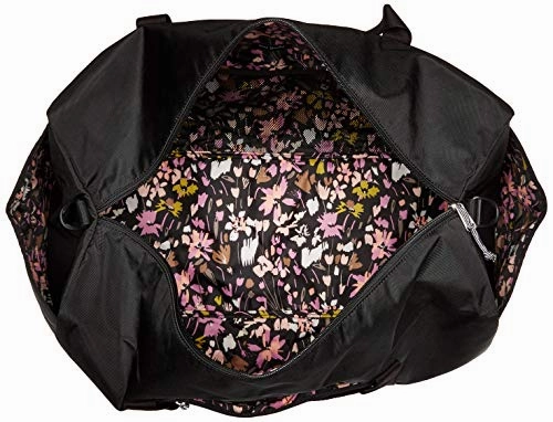 Vera Bradley Lighten Up Large Travel Duffel, Polyester, black