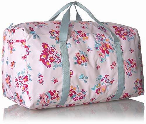Vera Bradley Lighten Up Large Travel Duffel, Tossed Posies Pink, P
