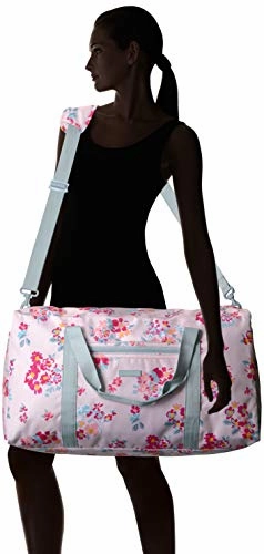 Vera Bradley Lighten Up Large Travel Duffel, Tossed Posies Pink, P