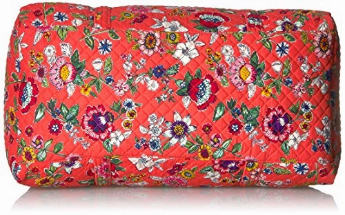 Vera Bradley Women's Iconic Large Travel Duffel-Signature, Coral Floral, One Size