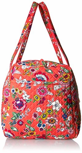 Vera Bradley Women's Iconic Large Travel Duffel-Signature, Coral Floral, One Size
