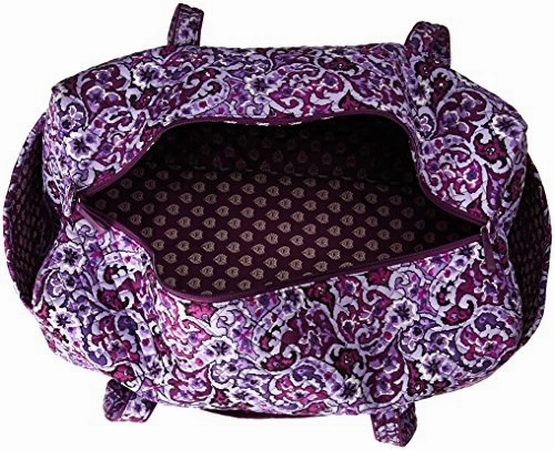 Vera Bradley Women's Iconic Large Travel Duffel-Signature, Lilac Paisley, One Size