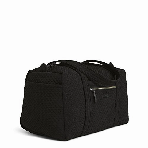 Vera Bradley Women's Iconic Small Duffel Microfiber, Classic Black