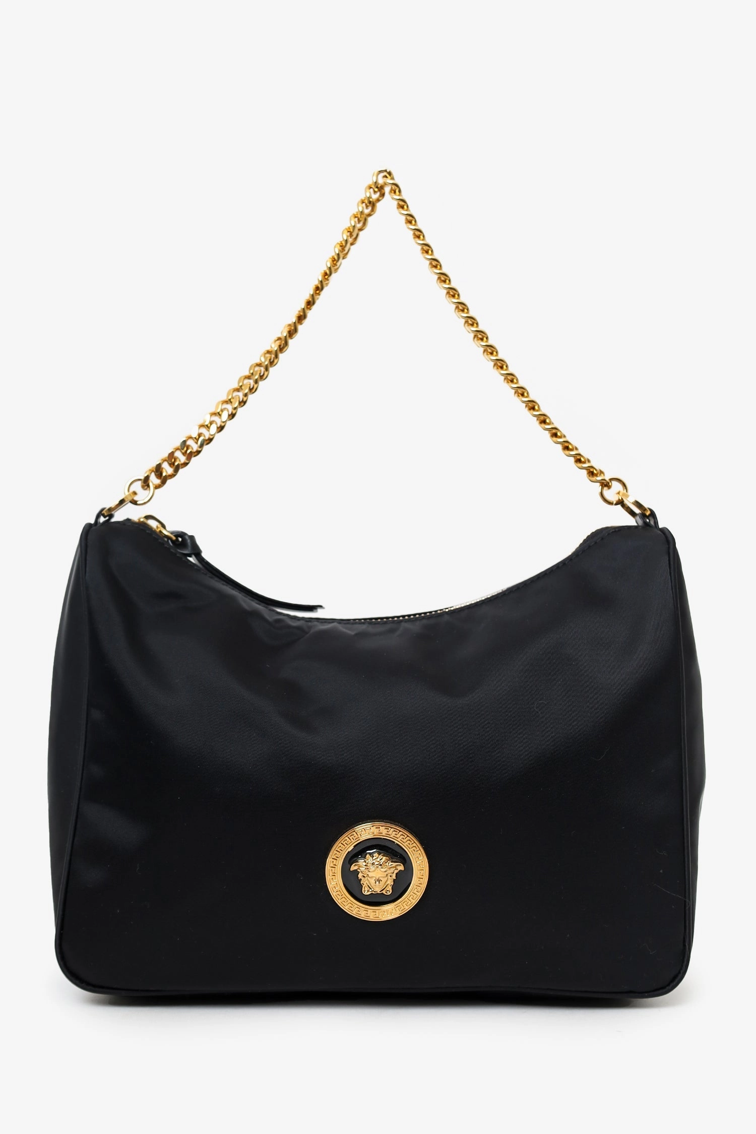 Versace Black Nylon Shoulder Bag