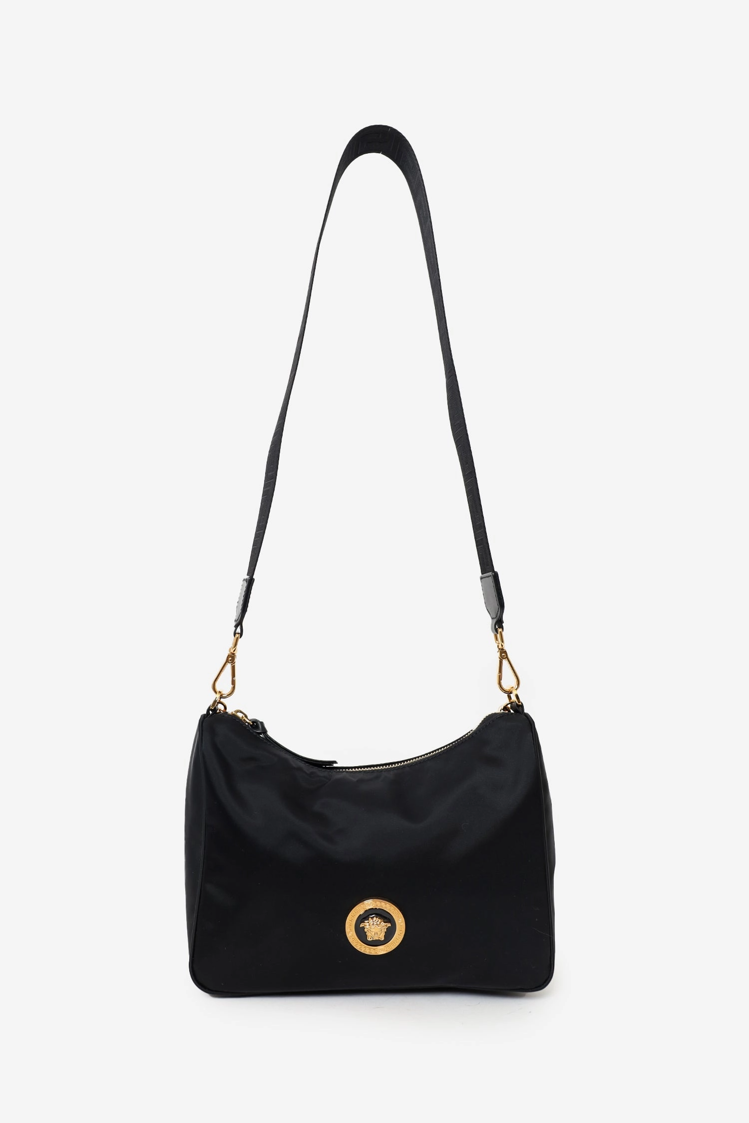 Versace Black Nylon Shoulder Bag