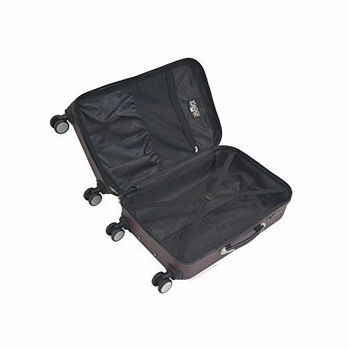 Viaggi Positano Hardside Spinner 3 Piece Set, Burgundy, One Size