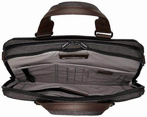 Victorinox Architecture Urban Bodmer 14 Laptop Briefcase, Grey/Brown, One Size