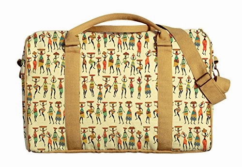 Vietsbay Women African Women Pattern Printed Canvas Travel Duffle Bag Was_42