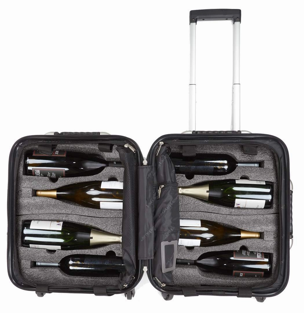 VinGardeValise Petite 03 - 8 Bottle Wine Travel Suitcase