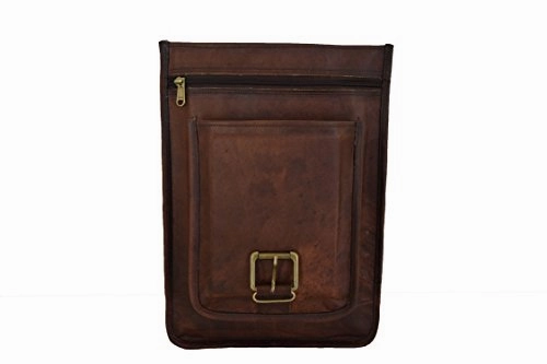Vintage Craft Real Brown Leather Satchel 13" Macbook / Laptop Messenger Bag