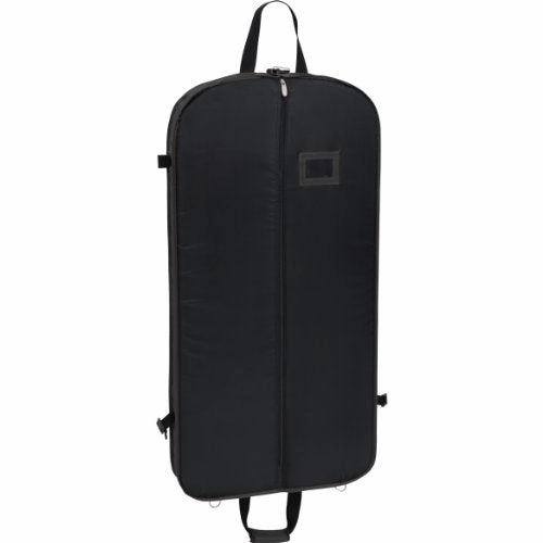 WallyBags Luggage 42" Shoulder Strap Garment Bag, Black