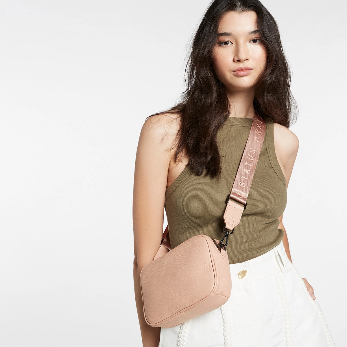 Web Strap Medium - Dusty Pink
