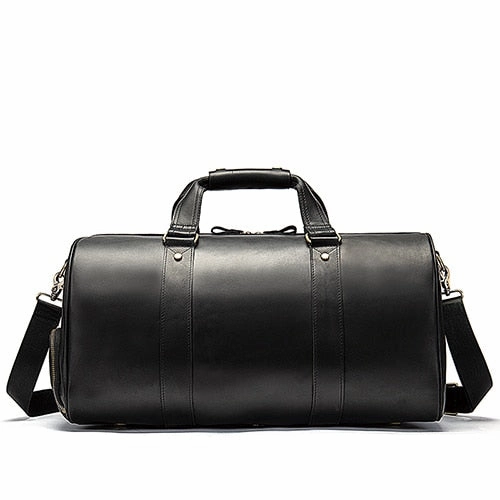 Westal Crazy Horse Leather Duffle Bags Vintage Weekend Bag Carry On Luggage Men Computer Laptop