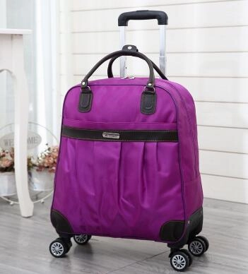 Wheeled Trolley Bag Travel Luggage Bag Carry On Rolling Luggage Bag Travel Boarding Bag With