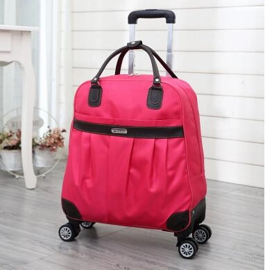 Wheeled Trolley Bag Travel Luggage Bag Carry On Rolling Luggage Bag Travel Boarding Bag With