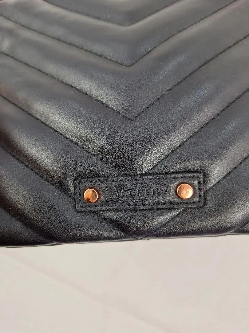 Witchery Classy Quilted Chevron Clutch