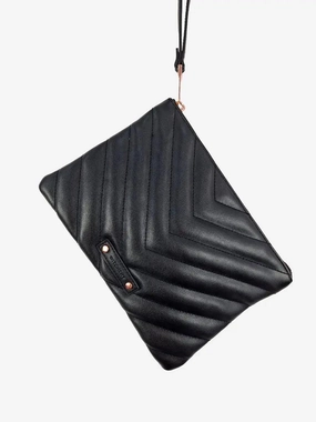 Witchery Classy Quilted Chevron Clutch