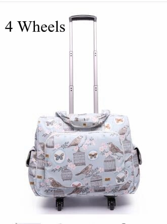 Women Luggage Suitcase On Wheels Travel Trolley Luggage Bag 20 Inch Wheeled Bags Laptop Business