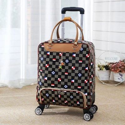 Women Rolling Luggage Bag, Cabin Travel Suitcase,Lightweight Trolley Case,Fashion Carry-Ons