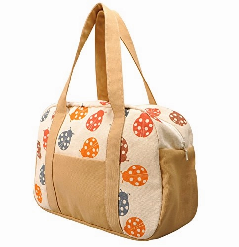 Women'S Ladybugs Printed Canvas Duffel Travel Bags Was_19