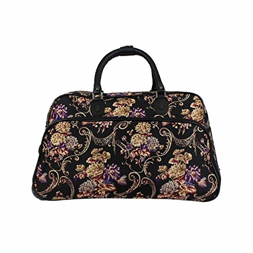 World Traveler 21-Inch Carry-On Rolling Duffel Bag, Classic Floral, One Size