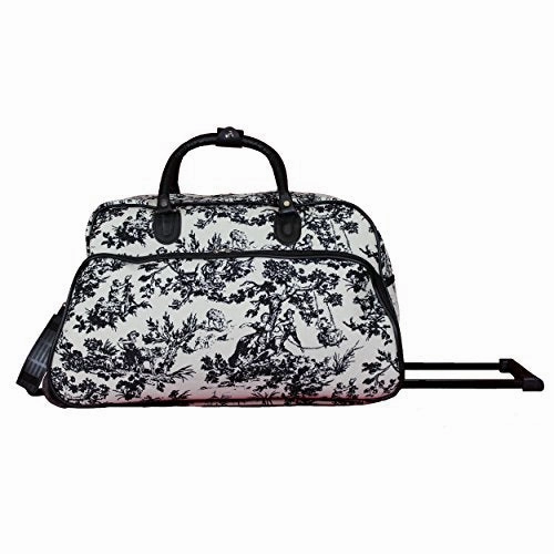 World Traveler 21-Inch Rolling Duffel Bag, Countryside White, One Size