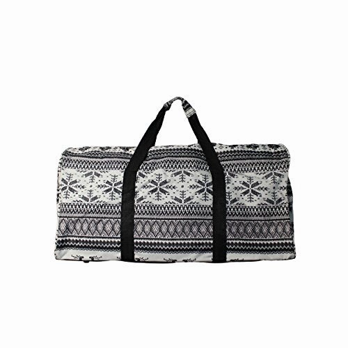World Traveler Value Series Winter 22-Inch Lightweight Deer Duffel Bag, Black Trim Deer, One Size