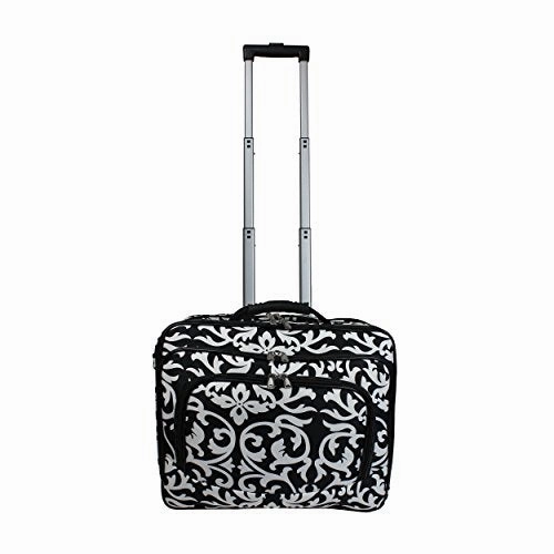 World Traveler Women's Damask Rolling 17-inch Laptop Case, One Size