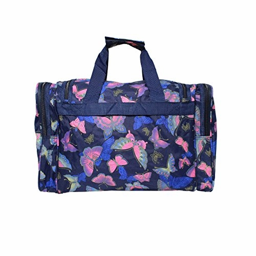 World Traveler Women'S Value Series Blue Moon 19-Inch Duffel Bag, Pink Butterfly, One Size