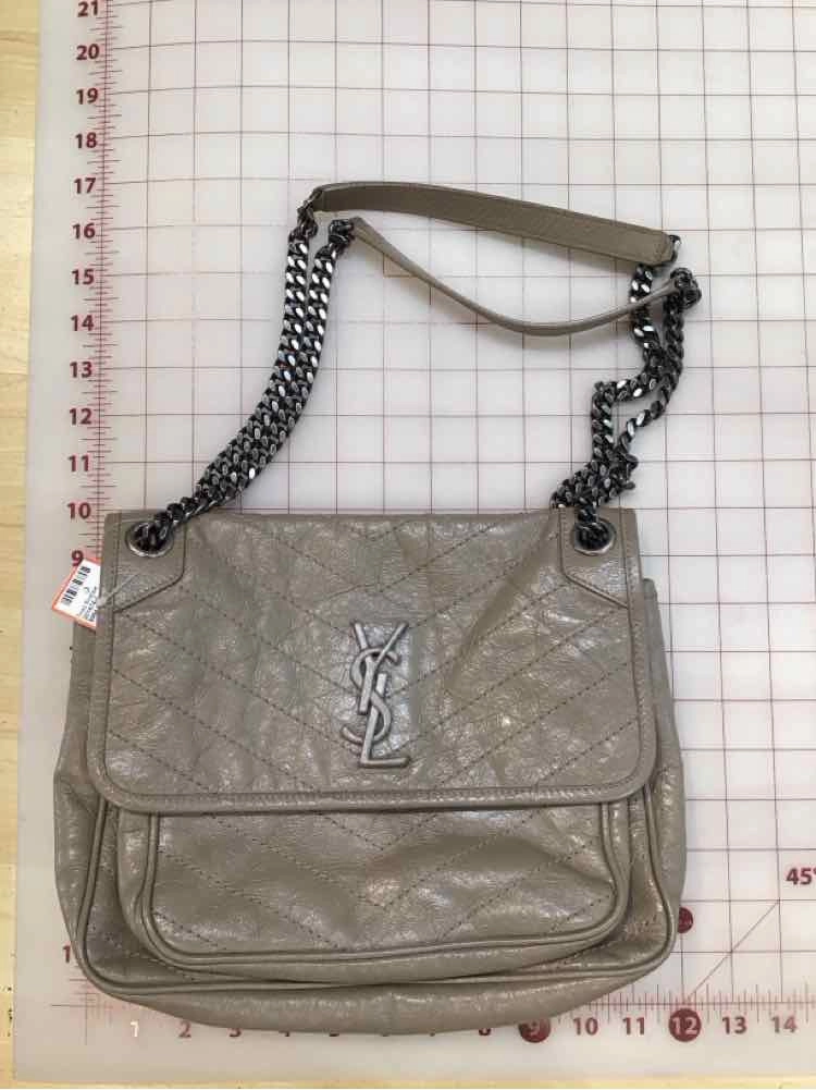 YSL Calfskin Niki Medium Brown Handbag