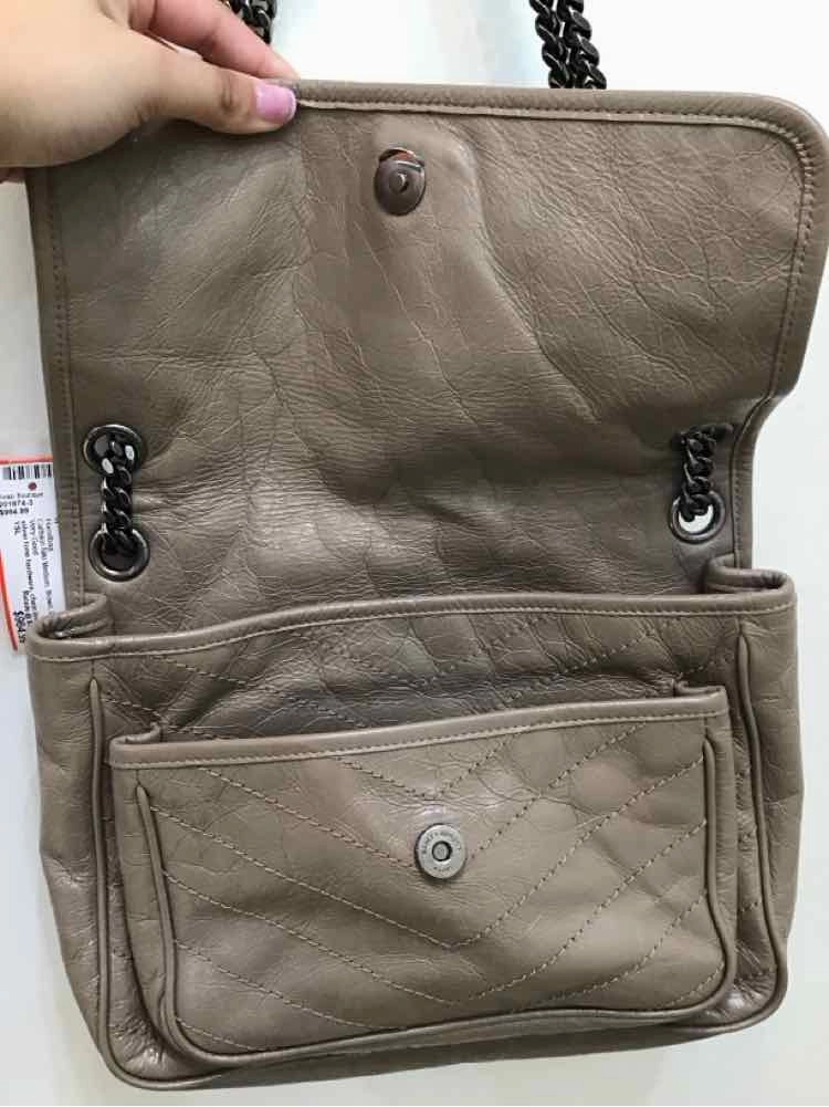 YSL Calfskin Niki Medium Brown Handbag