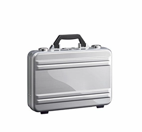 Zero Halliburton 2.0 Small Classic Framed Polycarbonate Attach Briefcase Silver One Size